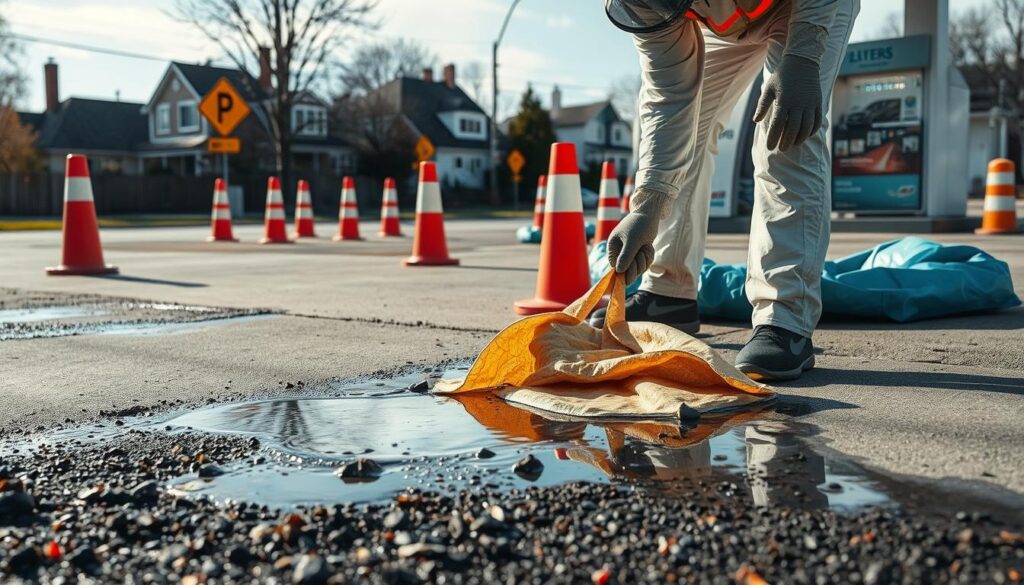 Gasoline Spill Cleanup Safety