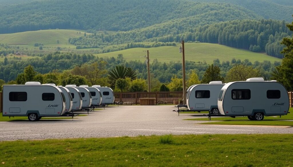 Micro-housing Trailers Parking Options