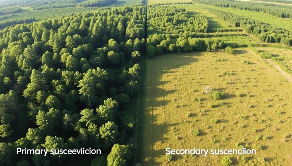 Primary and Secondary Succession Comparison