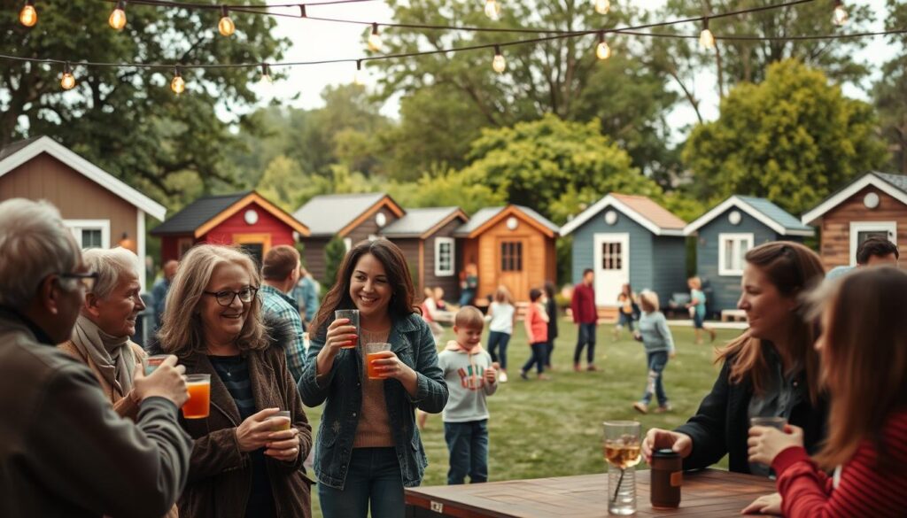 Tiny House Community Social Interaction